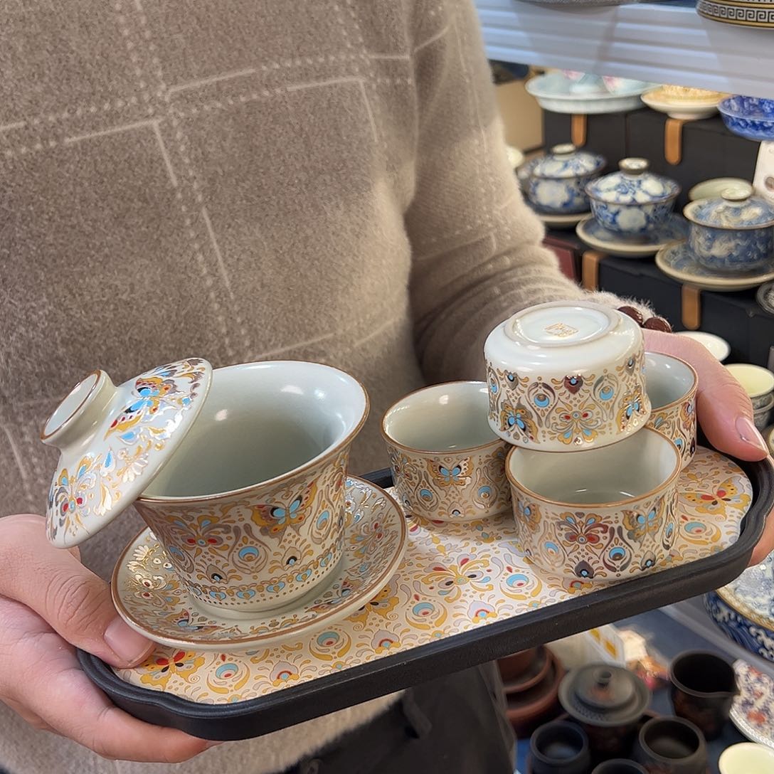 盖碗很漂亮我很喜欢