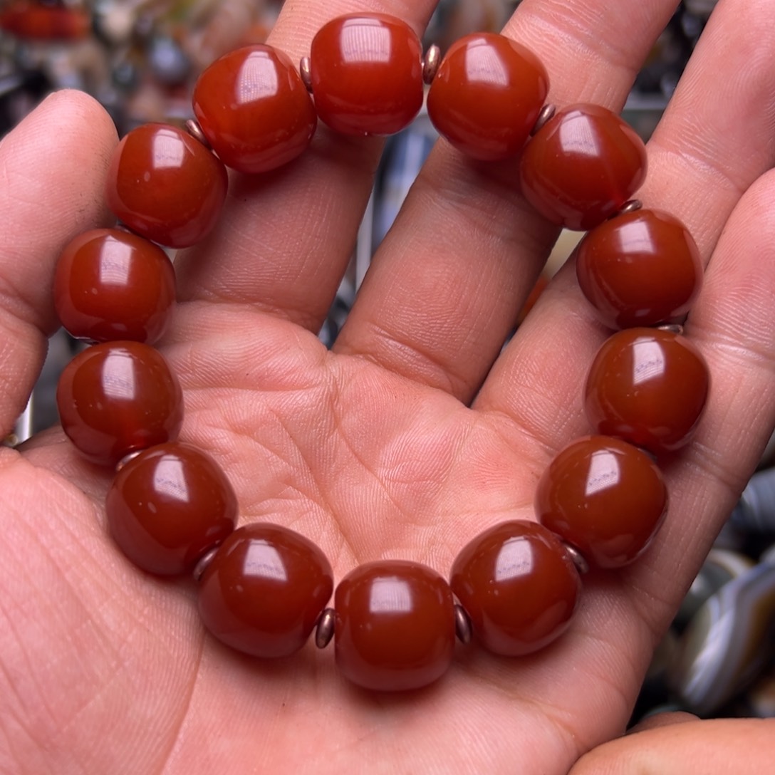 玛瑙/玉髓颈饰合金