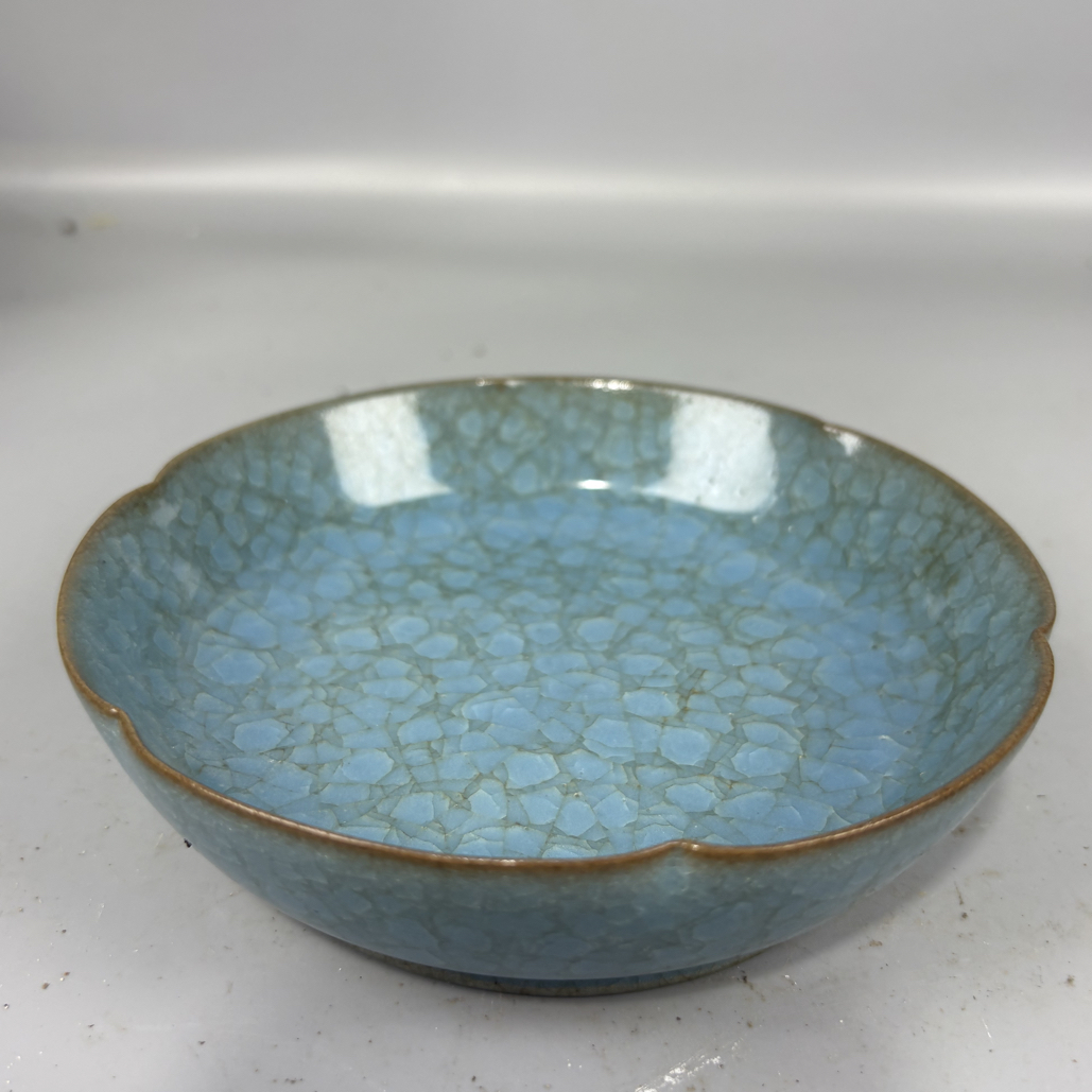 手工制作陶瓷摆件复古蓝色天青色青瓷