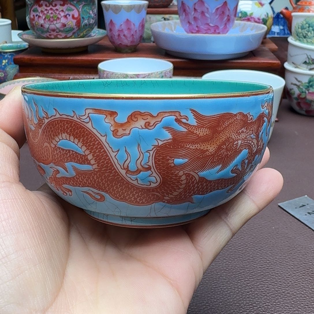 瓷片景德镇仿古手工制作精品展示