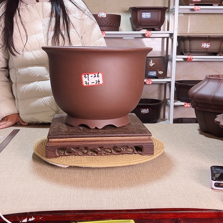 紫砂花盆紫砂花盆