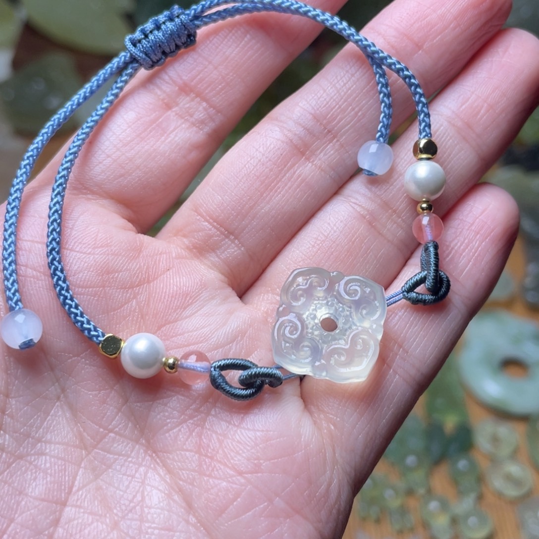 蛇纹石玉未镶嵌手链