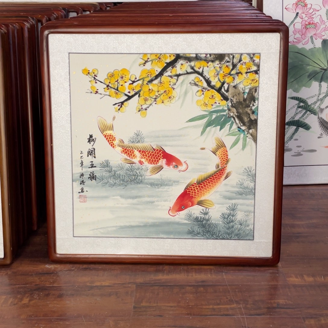 国画带框尺寸63*63厘米
