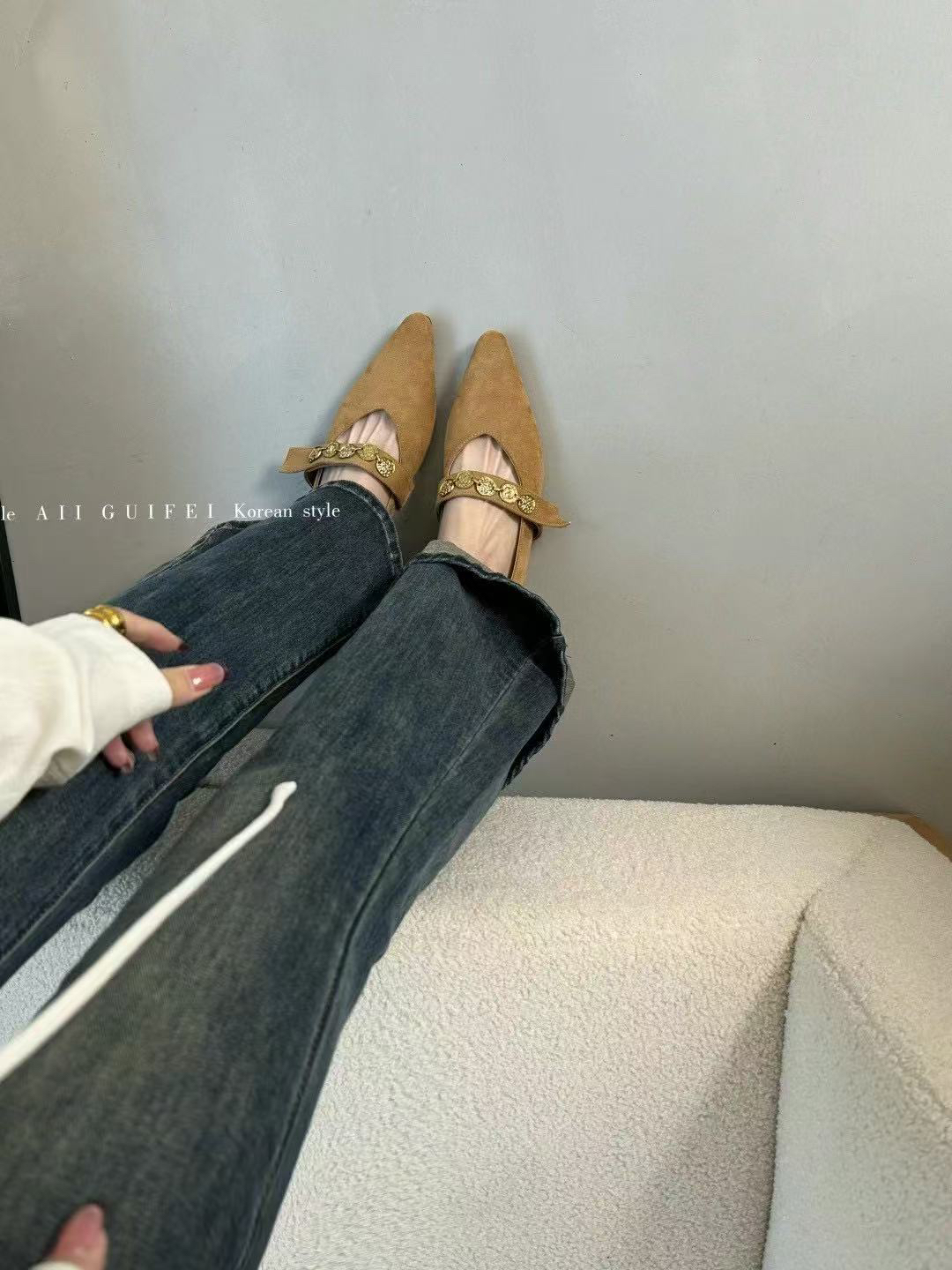 1-12新款十三行广州新款韩国时尚潮流简单百搭平底单鞋