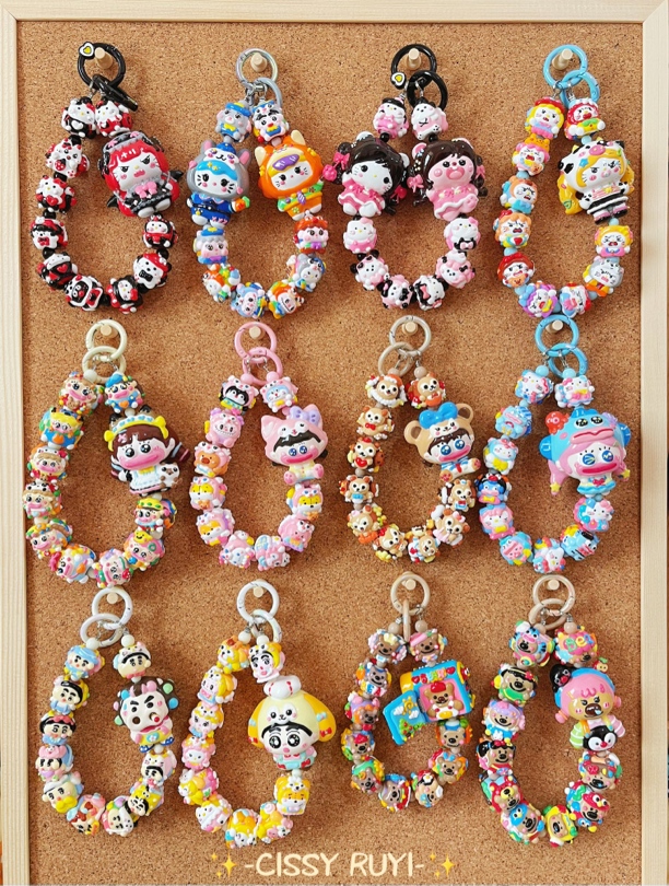 【7号链接】手绘珠捏捏包挂手机链