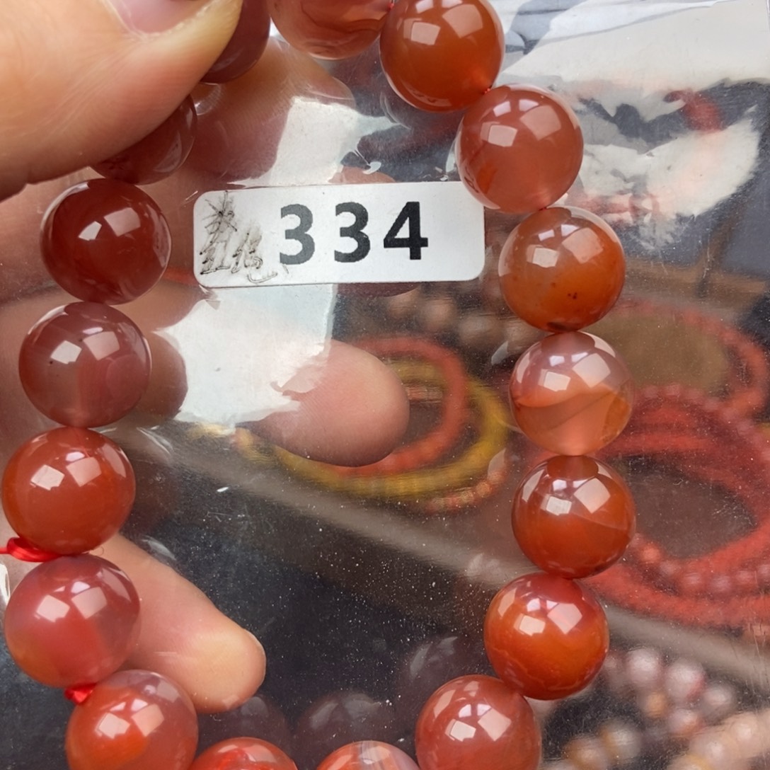 南红玛瑙未镶嵌手链12