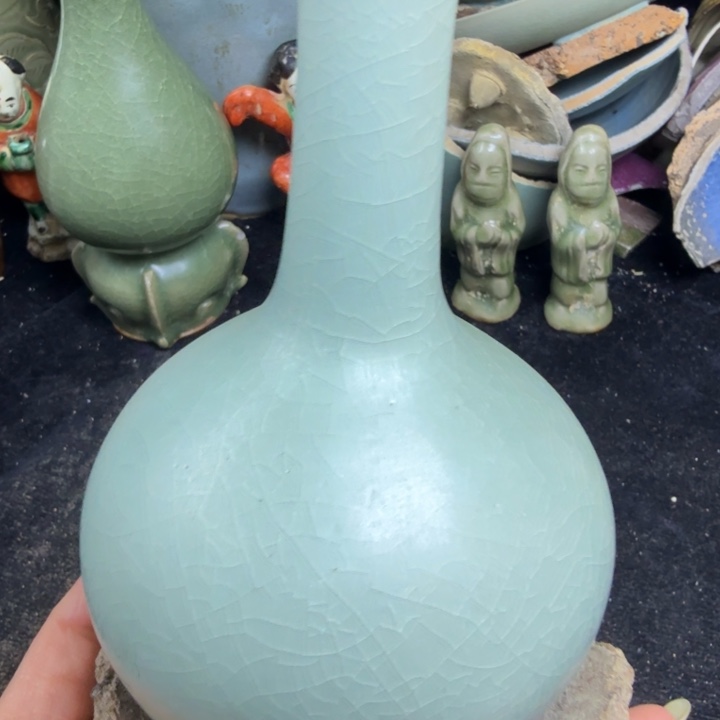 山***秀清凉寺汝长颈瓶残器