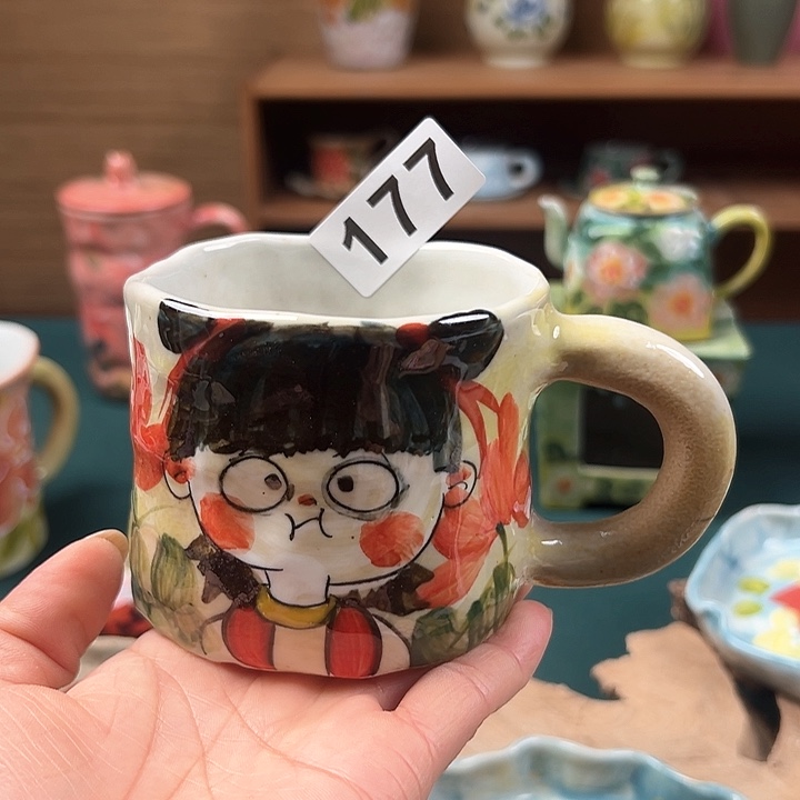 杯景德镇陶瓷手绘作品177