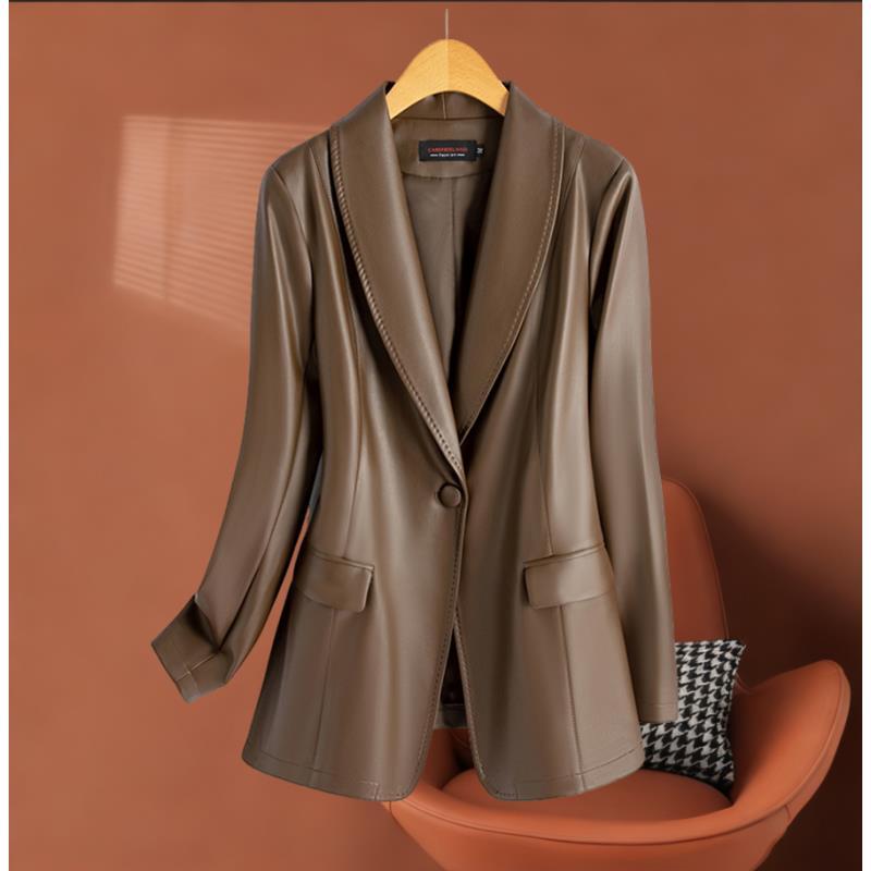 海宁纯皮皮衣女皮外套春秋 KFLD-1609#