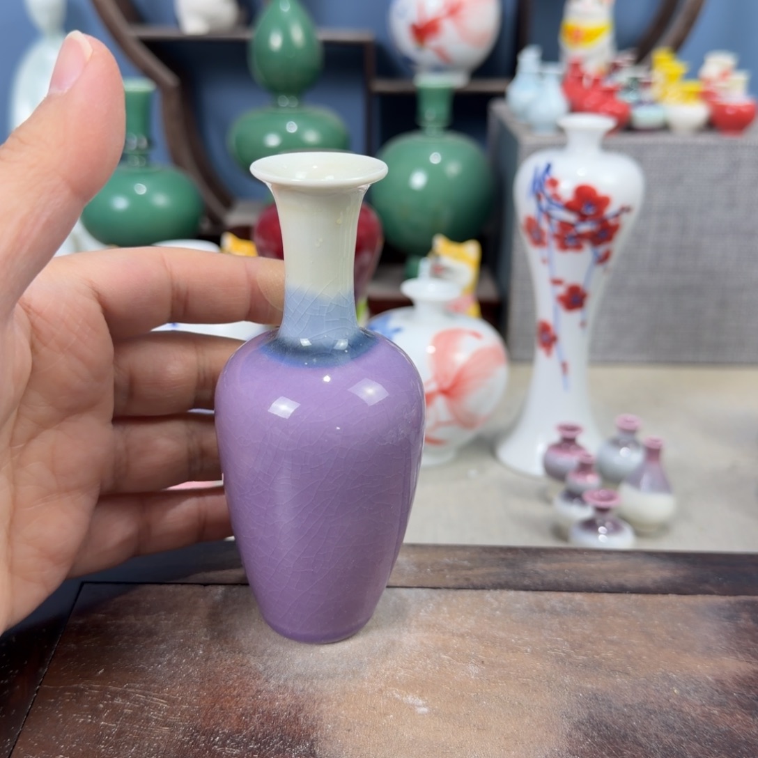 陶瓷手工小花器摆件