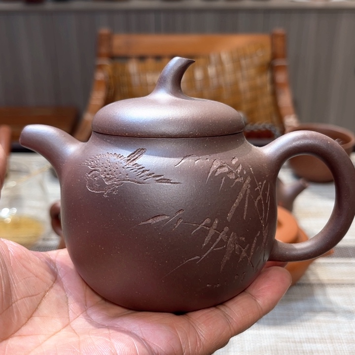 茶壶紫砂紫泥230毫升