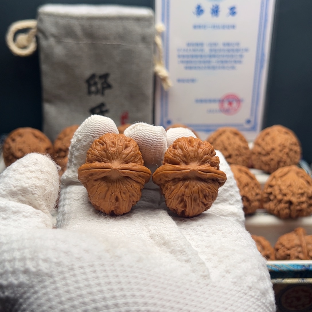 酥***叁文玩核桃把件元宝37