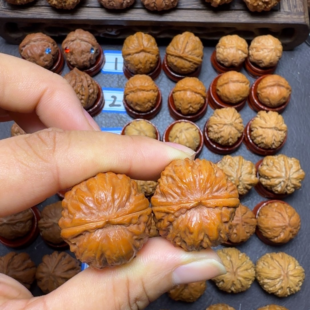 把件文玩核桃27尺焖尖矮桩磨盘005