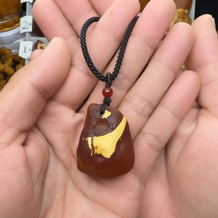 蜜蜡未镶嵌裸石天然蜜蜡吊坠