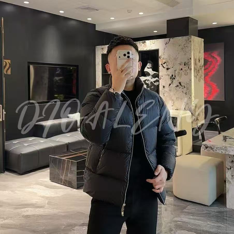 【帅老板】8071冬季轻奢男士高品质立领面包服鸭绒羽绒服