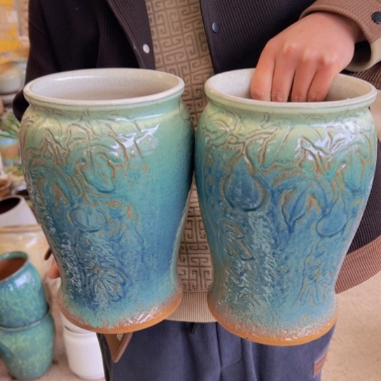 紫砂花盆高26口16————-