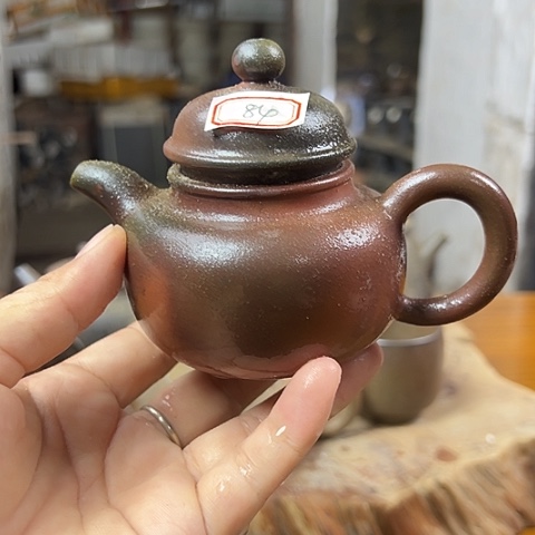戬谷龙窑柴烧茶壶84