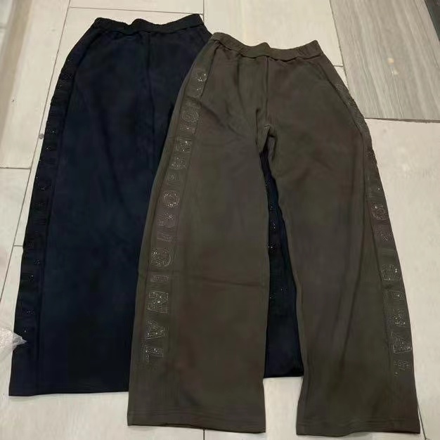 【柏卉服饰】欧货字母烫钻裤