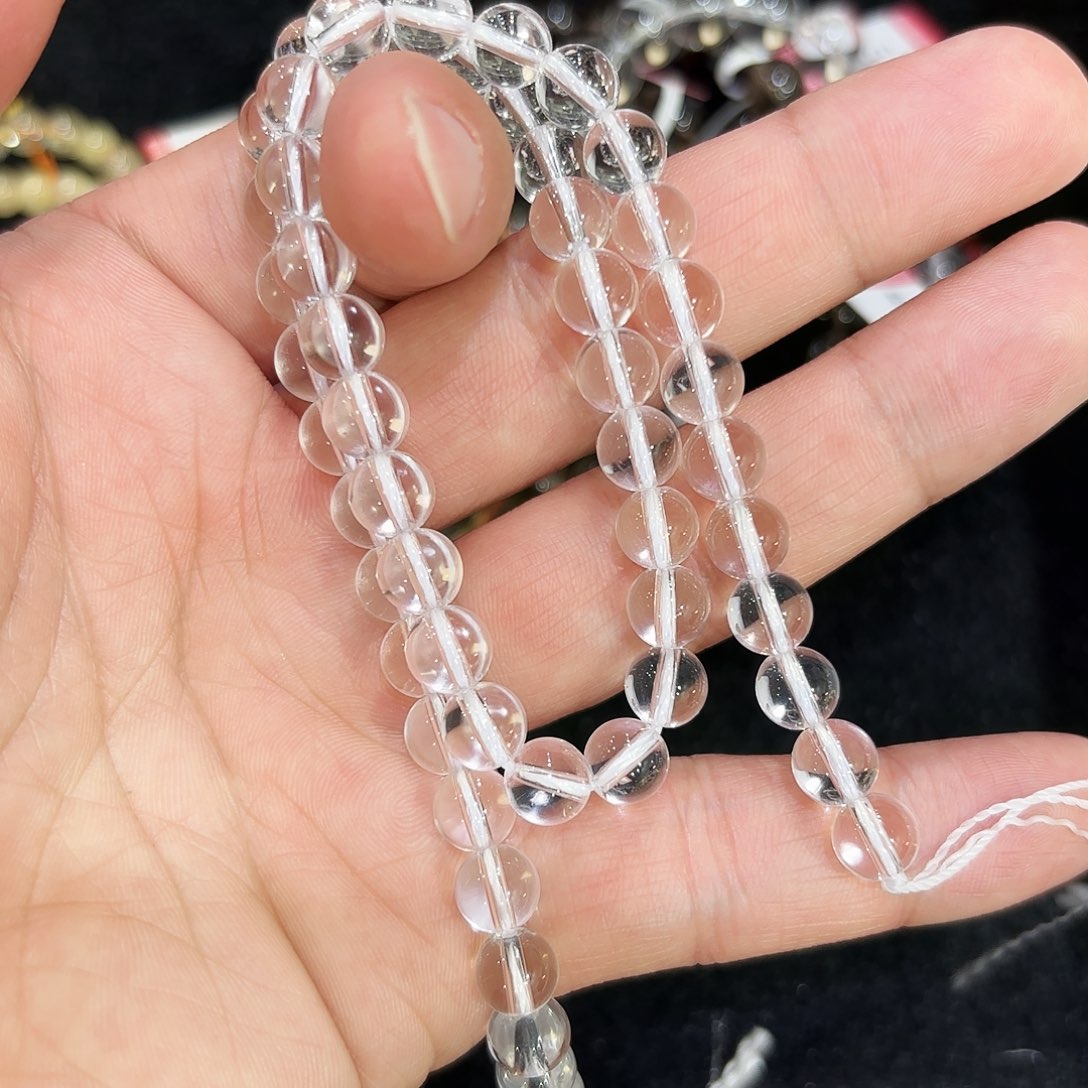 水晶手串未镶嵌卡7半成品
