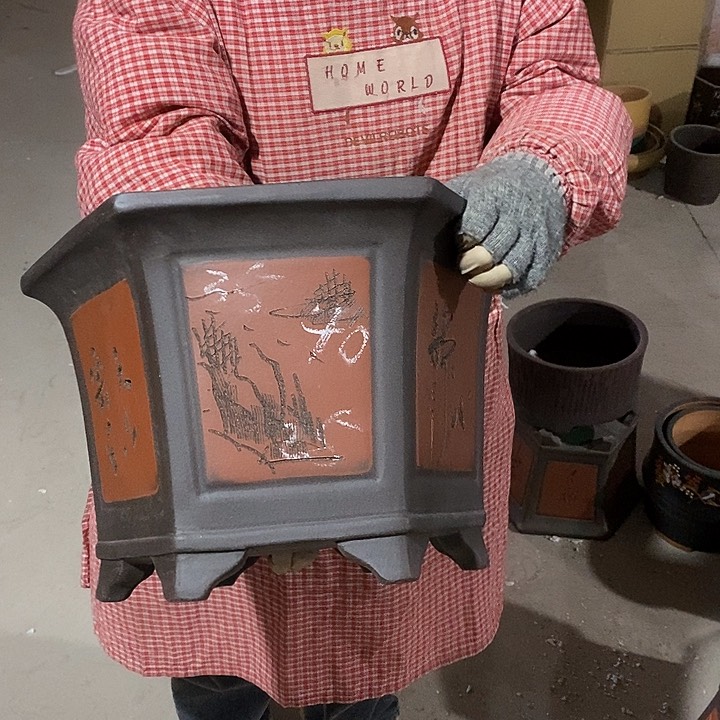 紫砂花盆紫砂花盆