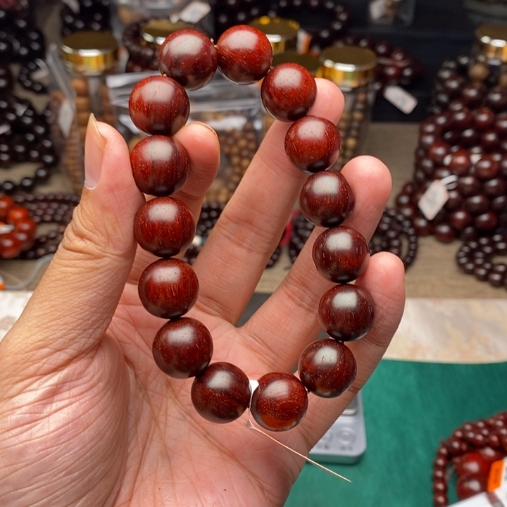 花***祥手串/手链檀香紫檀（小叶紫檀）1.5原汁原味