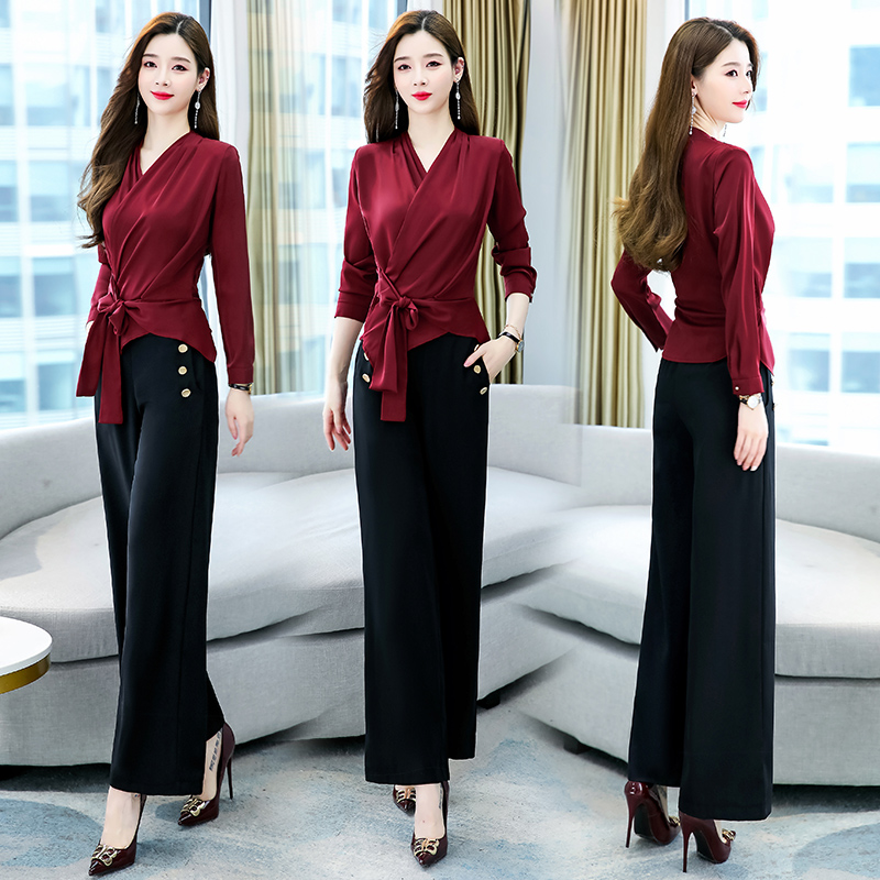 2022新款时尚春装两件套 优雅气质女装套装 显瘦修身职业装