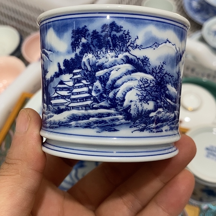 摆件陶景德镇陶瓷主人杯23444