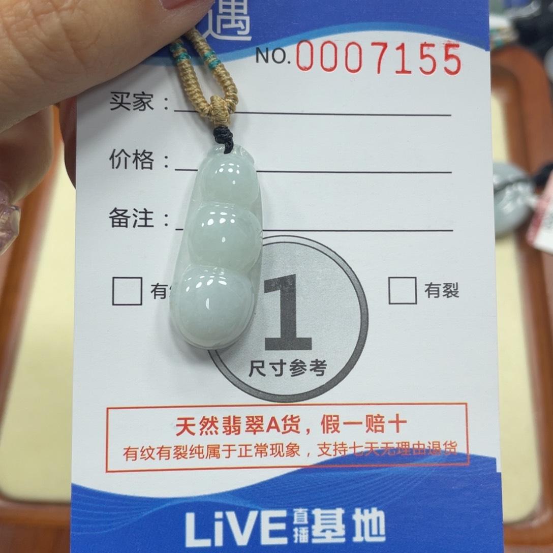 翡翠颈饰未镶嵌翡翠吊坠x 7155