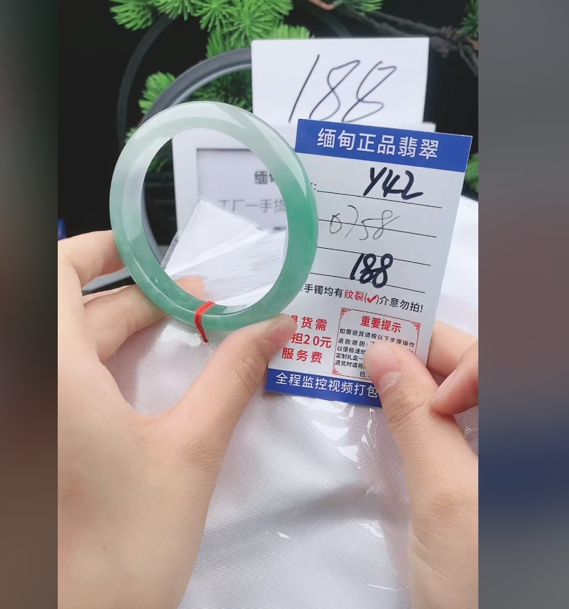 Y42【缅甸翡翠  手镯】实物以直播间为准微色差G
