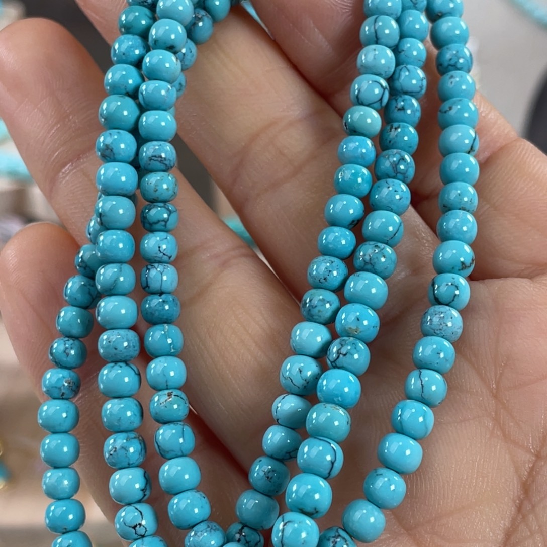 绿松石未镶嵌套链高蓝108