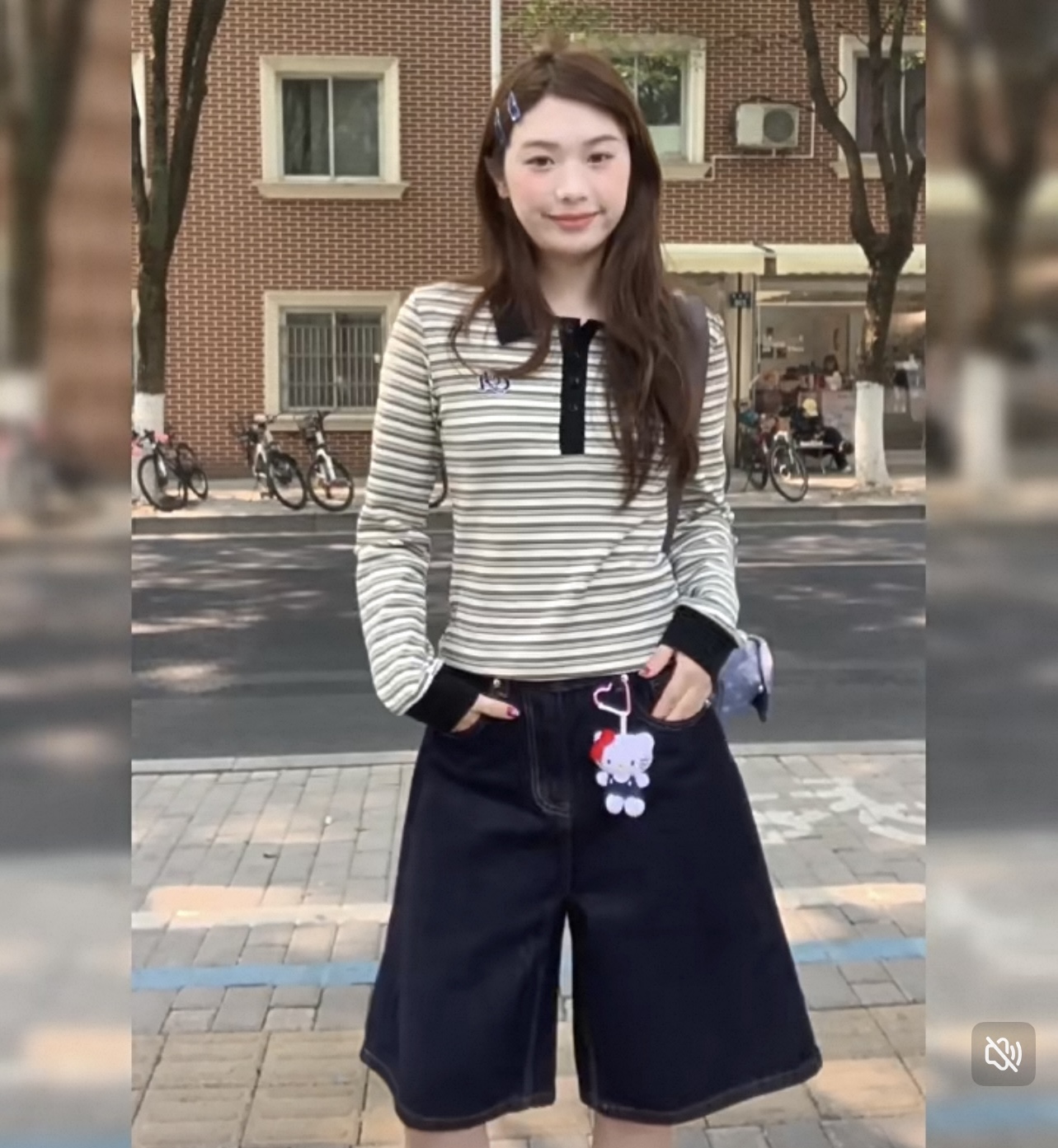 无品牌姐妹们闭眼冲！这个价格真的便宜！条纹翻领长袖