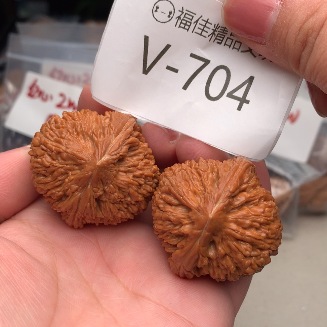 文玩核桃把件40蒜头………….