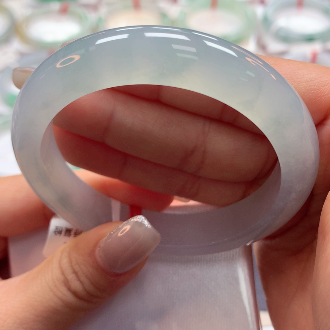 翡翠手镯未镶嵌57正41号88