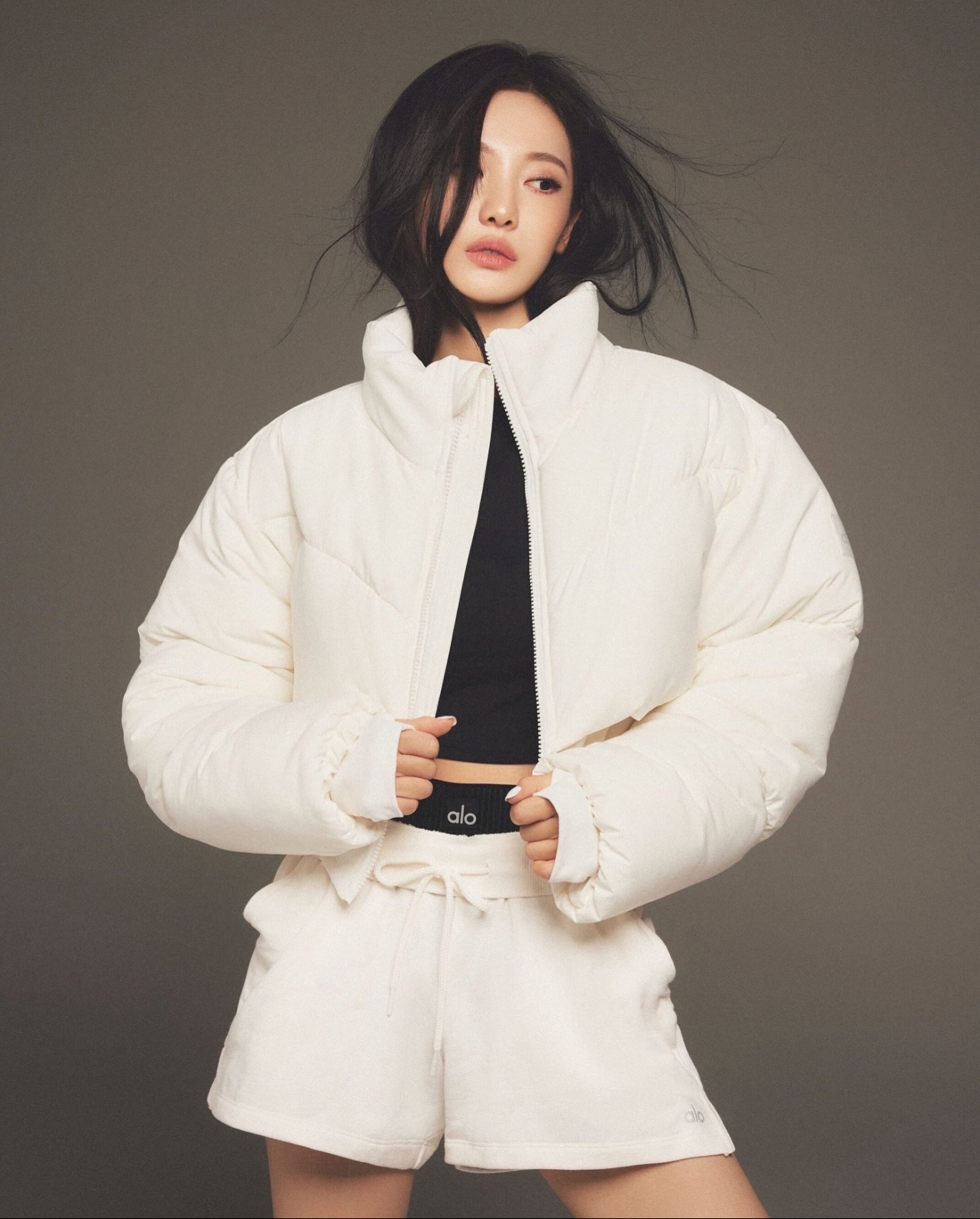 加拿大MAIN ACT CORSET PUFFER发热棉保暖泡芙假两件运动短款外套