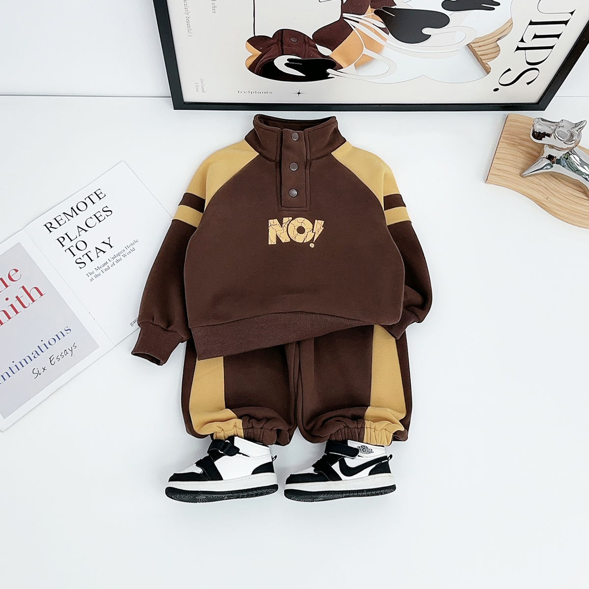 男童套装加厚2025新款秋冬儿童两件套潮 BDD26178-1 悠悠童话童装