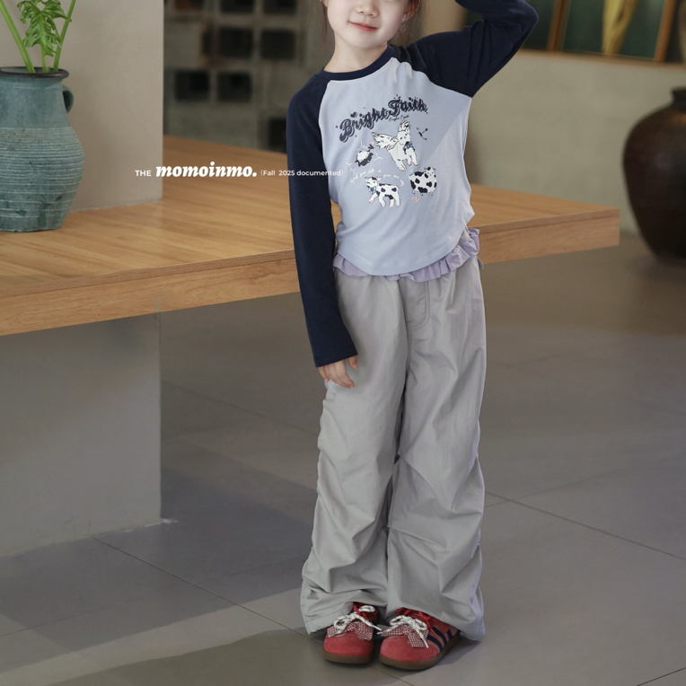 6118童装插肩卡腰T