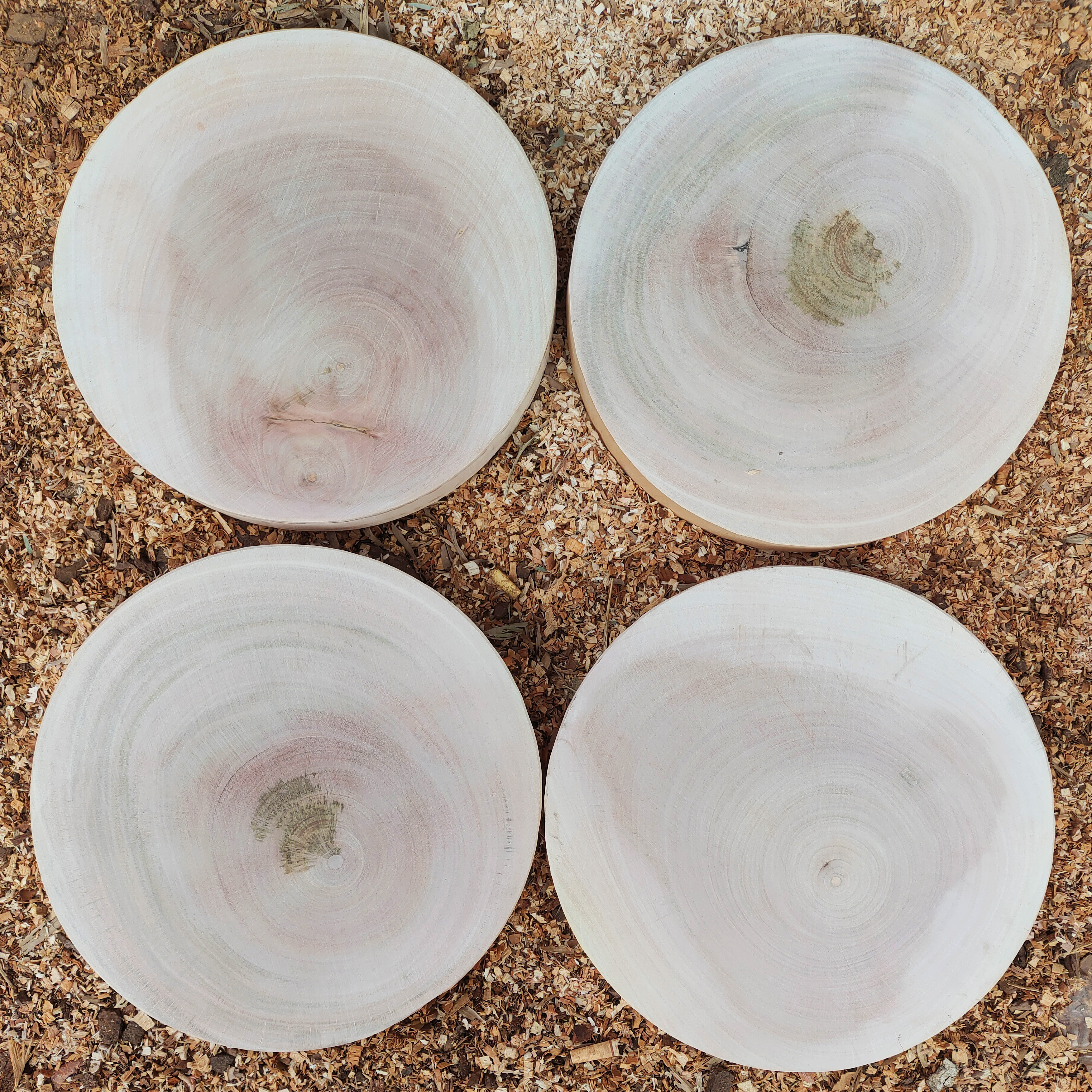 【微瑕疵福利】圆形30-42菜板越南桃花芯实木菜板耐砍剁家用砧板