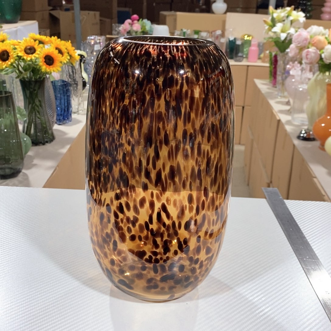 玻璃一级原色孤品高27口8玻璃花瓶嘎嘎好看玻璃花瓶