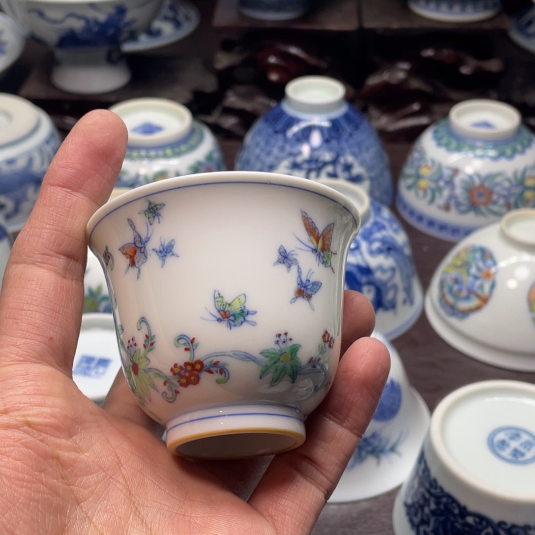 摆件陶景德镇陶瓷现代手工陶瓷茶具