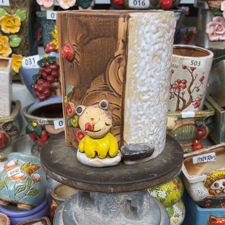 紫砂花盆粗陶材质多肉花盆