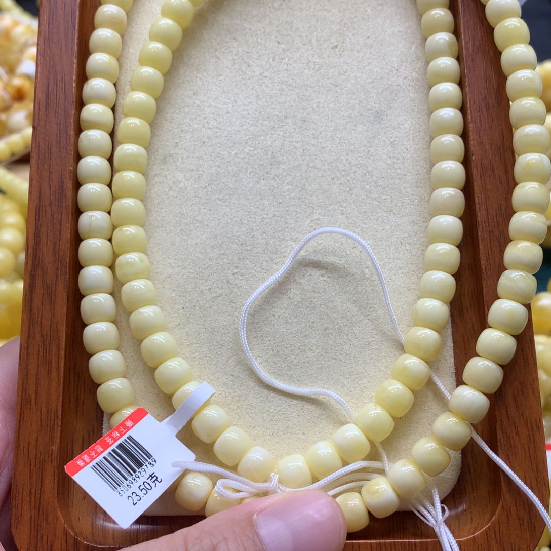 未镶嵌蜜蜡手链蜜蜡