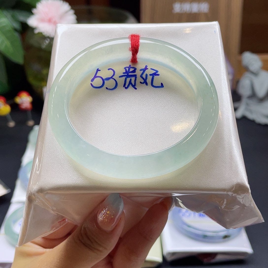 翡翠未镶嵌手镯49 号链接