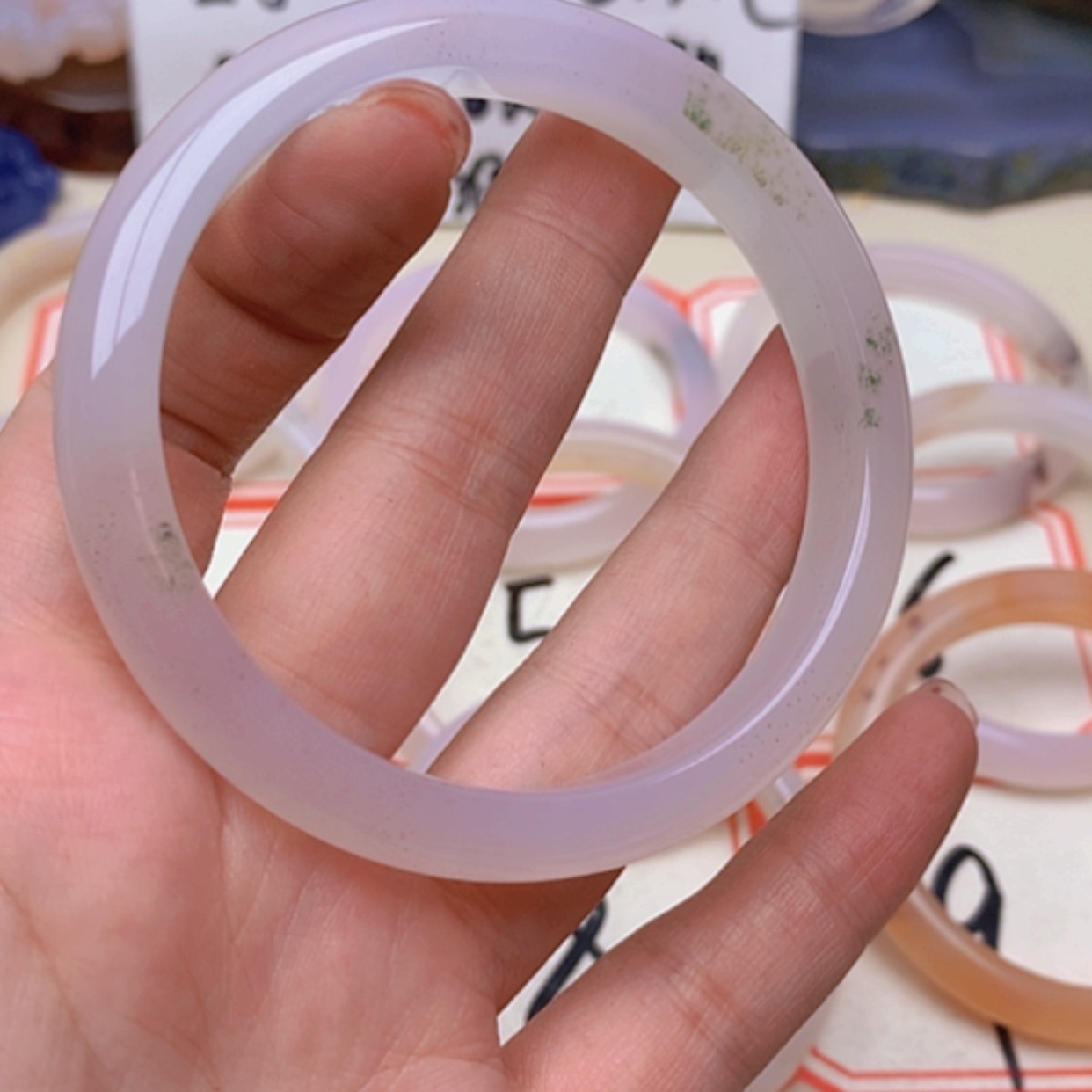 【闪购商品】玛瑙/玉髓合金珠宝半成品蓝*