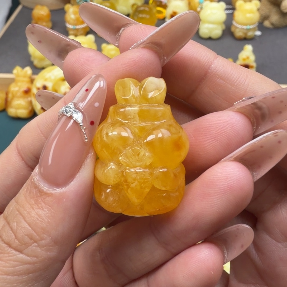 琥珀未镶嵌裸石蜜蜡