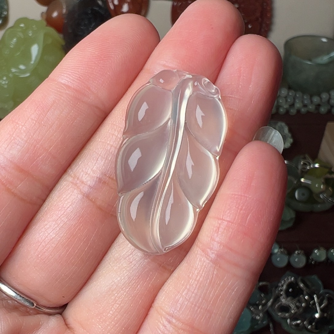 蛇纹石玉吊坠(不含链)未镶嵌