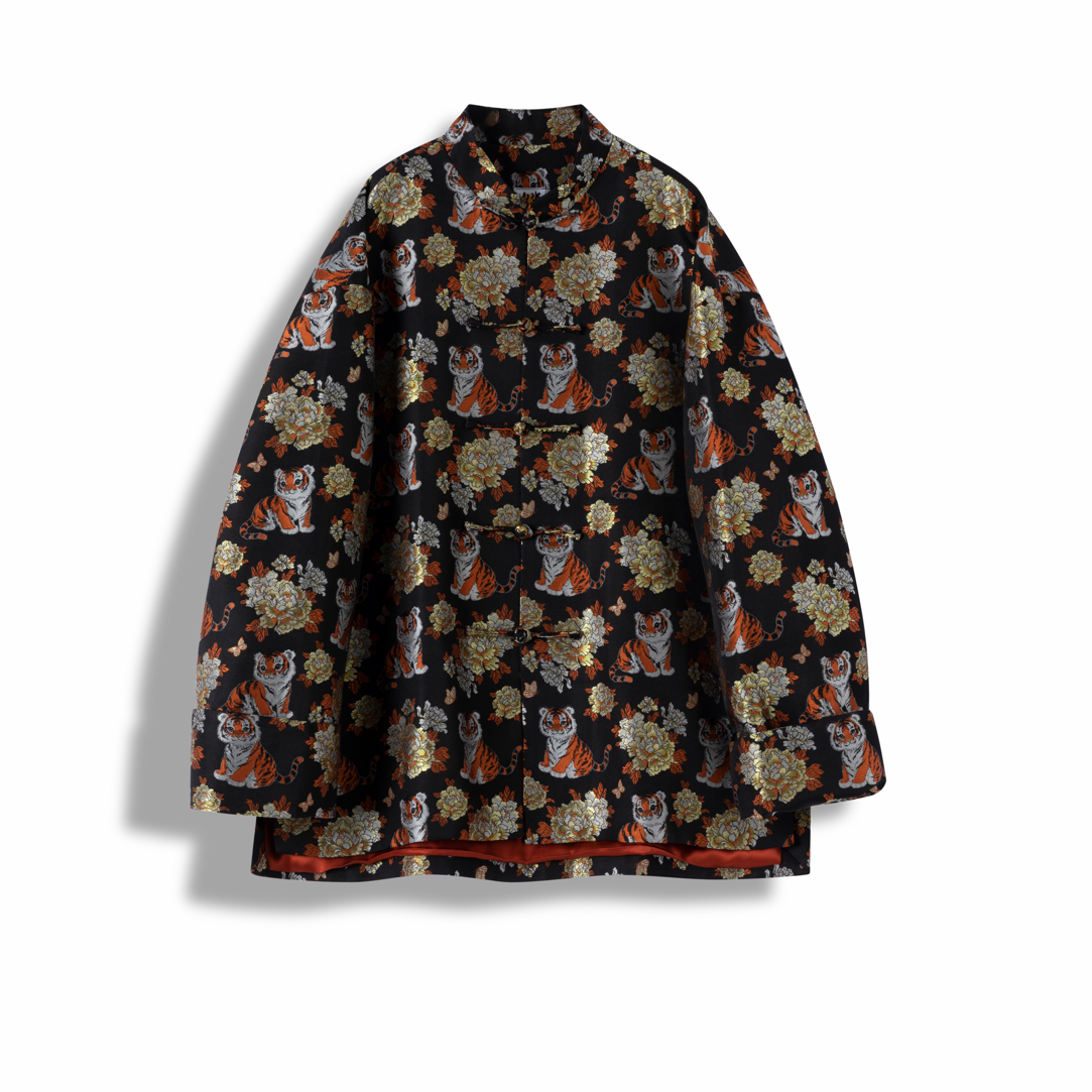 山水一色 | 中式服装 猛虎嗅蔷薇