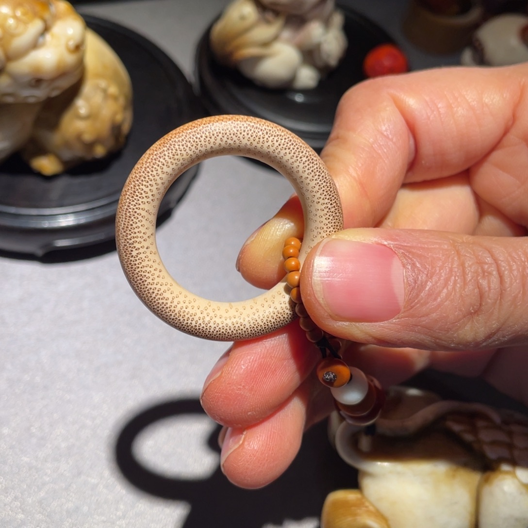 静***海木方颜竹木艺术把件