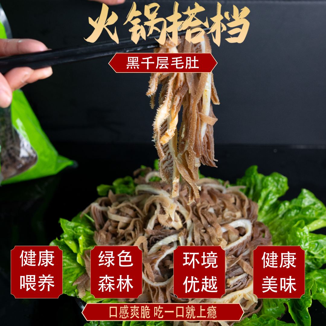 精品黑千层毛肚火锅食材净重3斤带水4斤  固形物含量70%以上