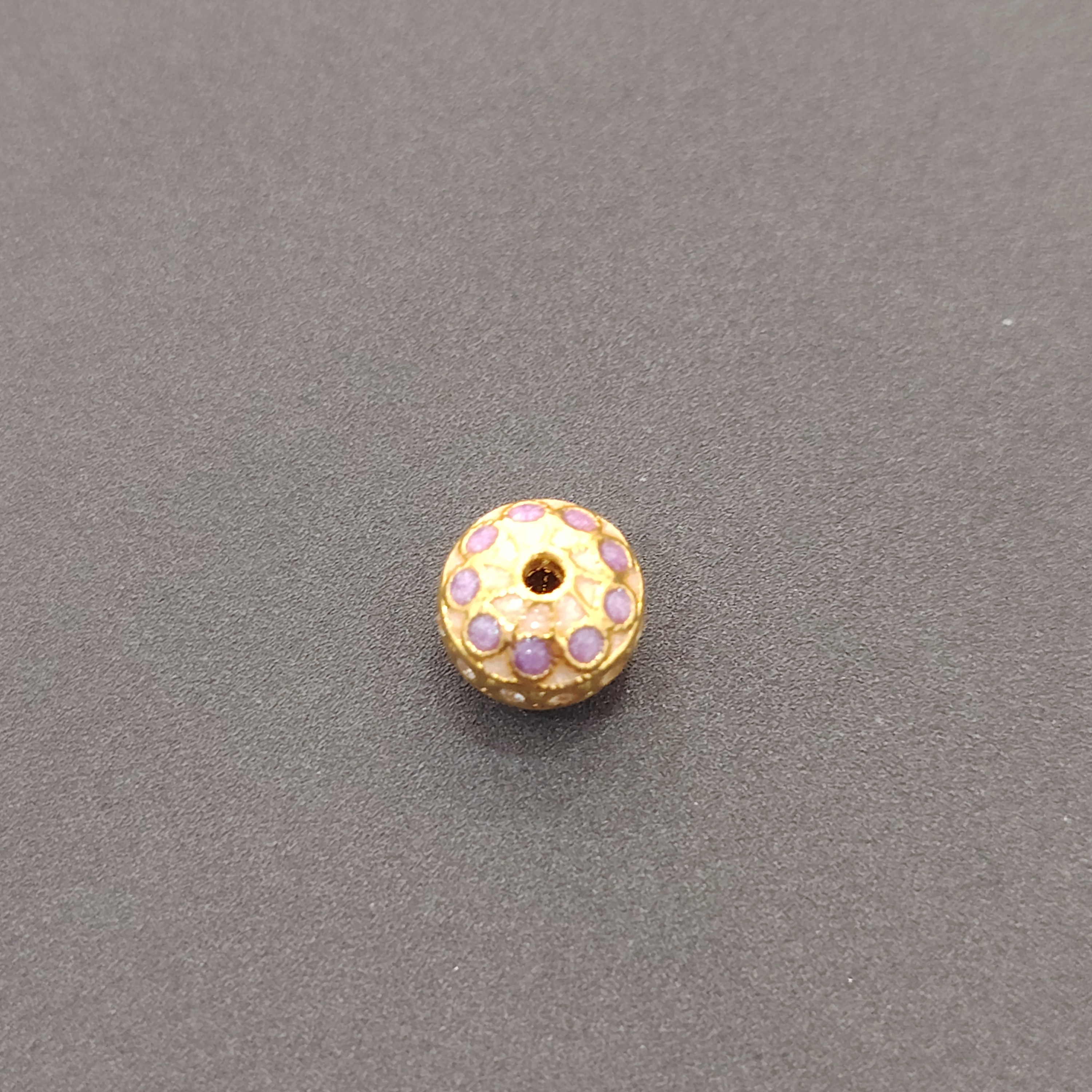 【莹莹专享】足金999 紫色珠 GP 0.48  纳金添福 