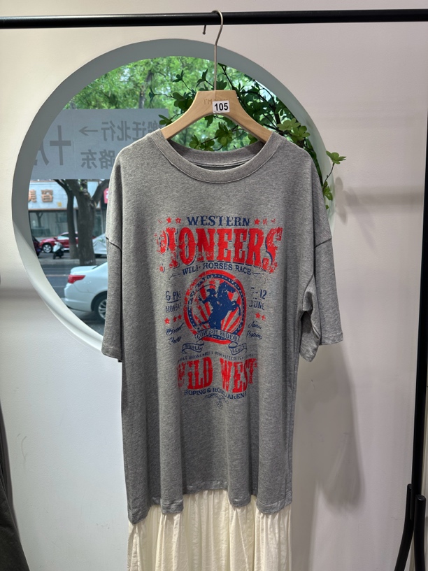 夏季宽松大码T裙